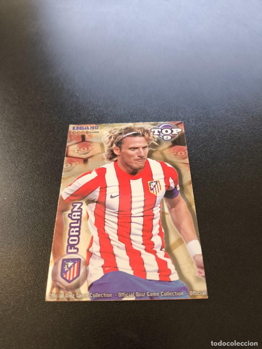 Cromos de F&uacute;tbol: 626 FORLAN BAJA ATLETICO D MADRID ROJO TOP MUNDICROMO LIGA 2011 2012 11 12 NO PANINI ESTE MEGACRACKS