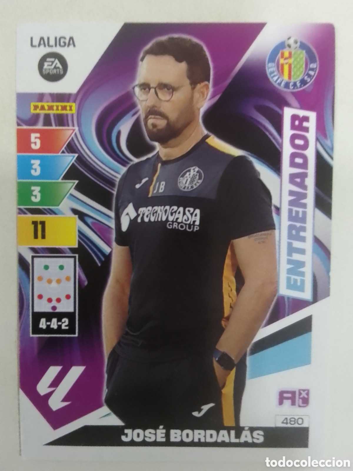 Cromos de F&uacute;tbol: Adrenalyn XL 2023-24 n&deg; 480 Jos&eacute; Bordarlas &bull; Getafe.