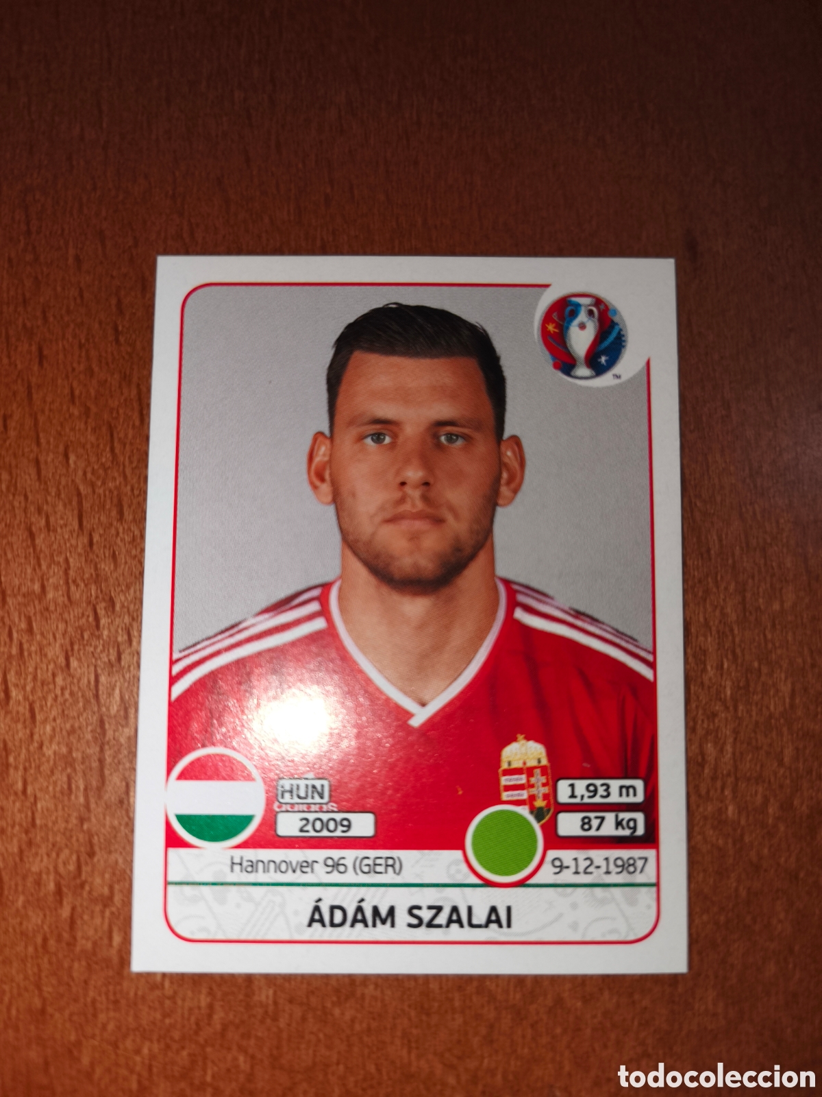 Cromos de F&uacute;tbol: Adam Szalai n&deg;680 UEFA Euro 2016 Hungr&iacute;a