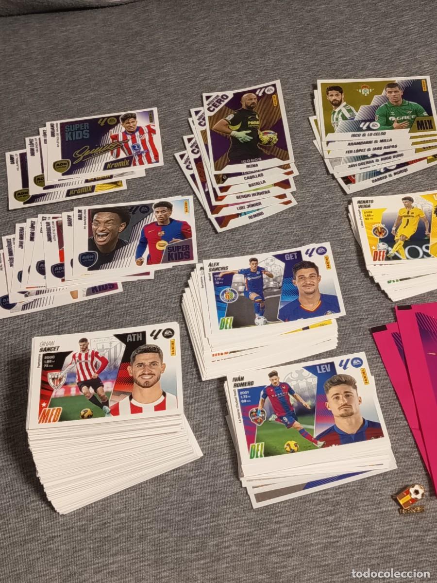 Cromos de F&uacute;tbol: Lote Liga este 23 24 Panini con + de 300.cromos todos diferentes + &aacute;lbum nuevo todo nuevo sin pegar