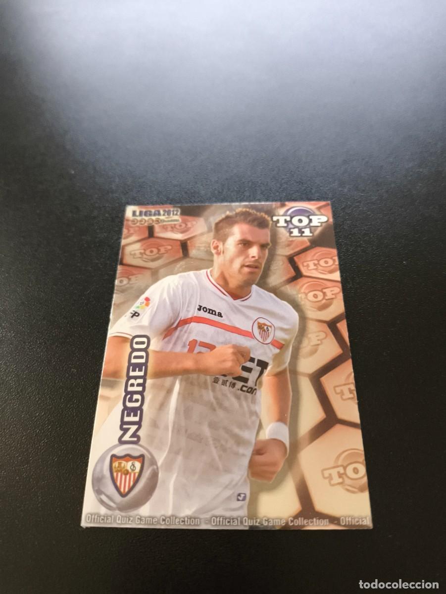 Cromos de F&uacute;tbol: 633 NEGREDO SEVILLA ROJO TOP MUNDICROMO LIGA 2011 2012 11 12 NO PANINI ESTE MEGACRACKS