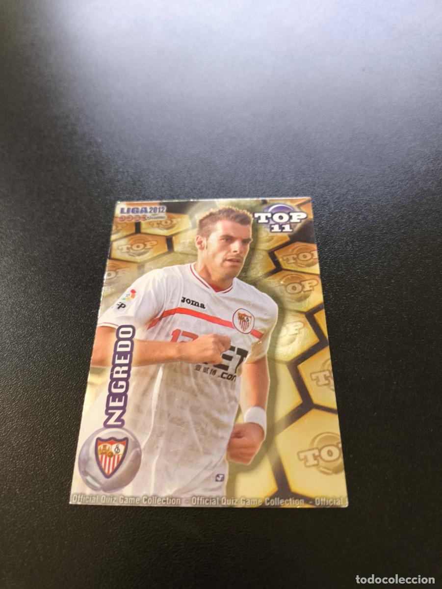 Cromos de F&uacute;tbol: 633 NEGREDO SEVILLA DORADO TOP MUNDICROMO LIGA 2011 2012 11 12 NO PANINI ESTE MEGACRACKS