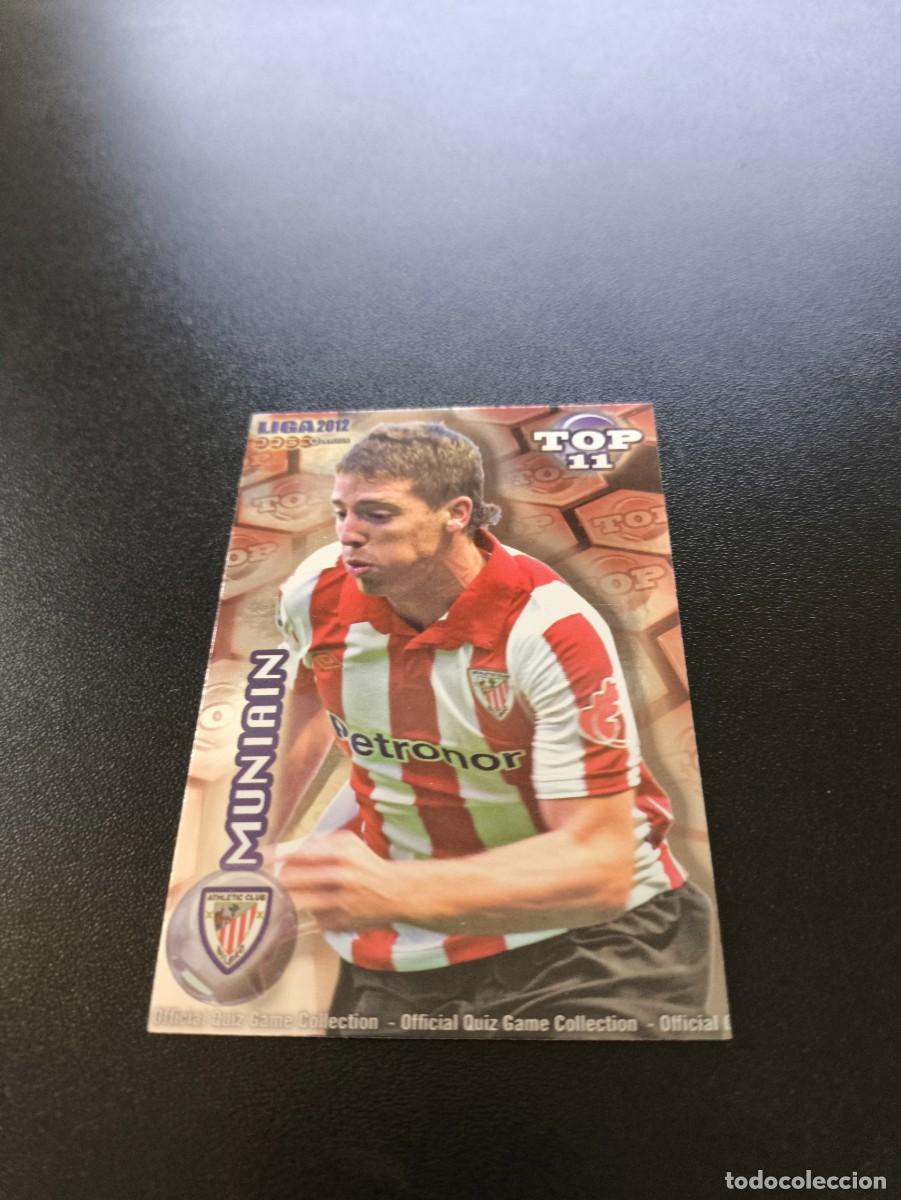 Cromos de F&uacute;tbol: 634 MUNIAIN ATHLETIC DE BILBAO ROJO TOP MUNDICROMO LIGA 2011 2012 11 12 NO PANINI ESTE MEGACRACKS