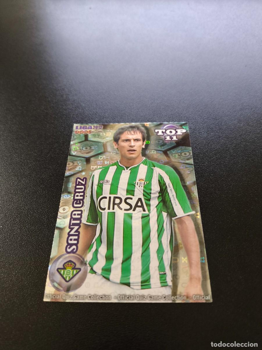 Cromos de F&uacute;tbol: 637 SANTA CRUZ BETIS AZUL LETRAS TOP MUNDICROMO LIGA 2011 2012 11 12 NO PANINI ESTE MEGACRACKS