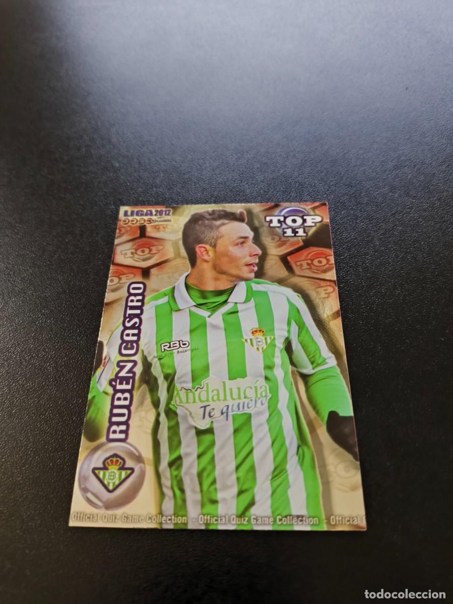 Cromos de F&uacute;tbol: 638 RUBEN CASTRO BETIS ROJO TOP MUNDICROMO LIGA 2011 2012 11 12 NO PANINI ESTE MEGACRACKS
