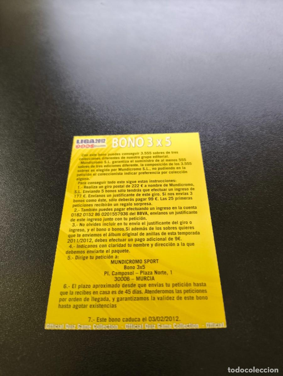 Cromos de F&uacute;tbol: BONO 3X5 MUNDICROMO LIGA 2011 2012 11 12 NO PANINI ESTE MEGACRACKS