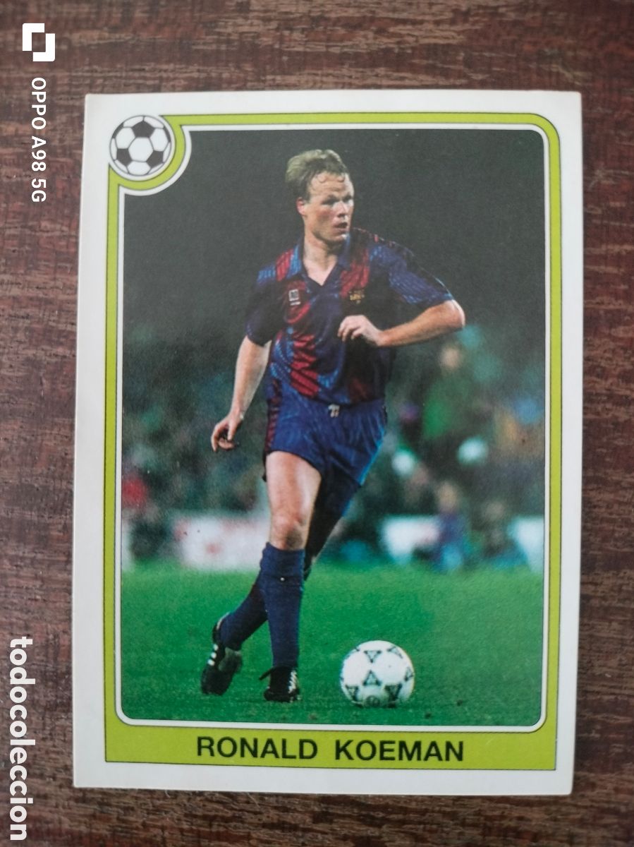 Cromos de F&uacute;tbol: Cromo 72 Ronald K&ouml;eman Barcelona F&uacute;tbol 92 93 liga temporada 1992 1993 Panini