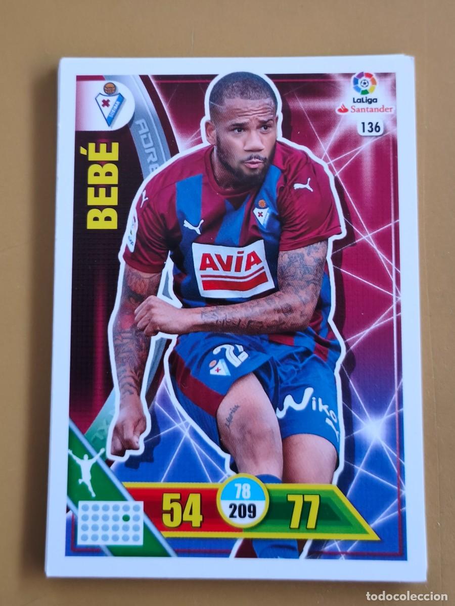 Cromos de f&uacute;tbol: bebe, adrenalyn 2016 17 - Foto 1