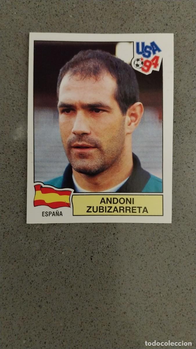 Cromos de F&uacute;tbol: ANDONI ZUBIZARRETA 181 ESPA&Ntilde;A TRASERA VERDE MUNDIAL USA 94 1994 SIN PEGAR NUNCA PEGADO