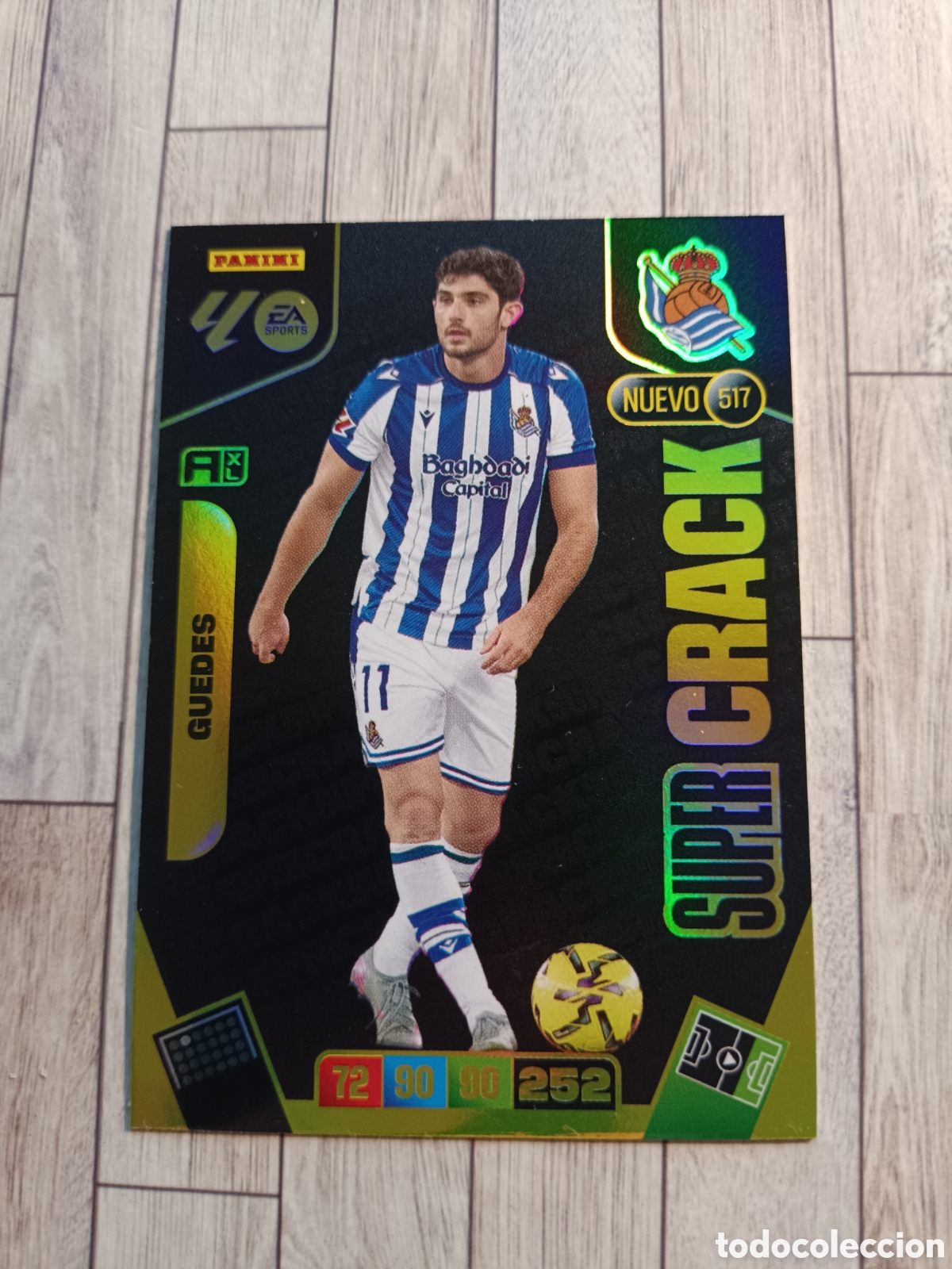Cromos de F&uacute;tbol: 517 GUEDES REAL SOCIEDAD NUEVO SUPER CRACK SUPERCRACK ADRENALYN XL LIGA 2025 2026 PANINI 25 26