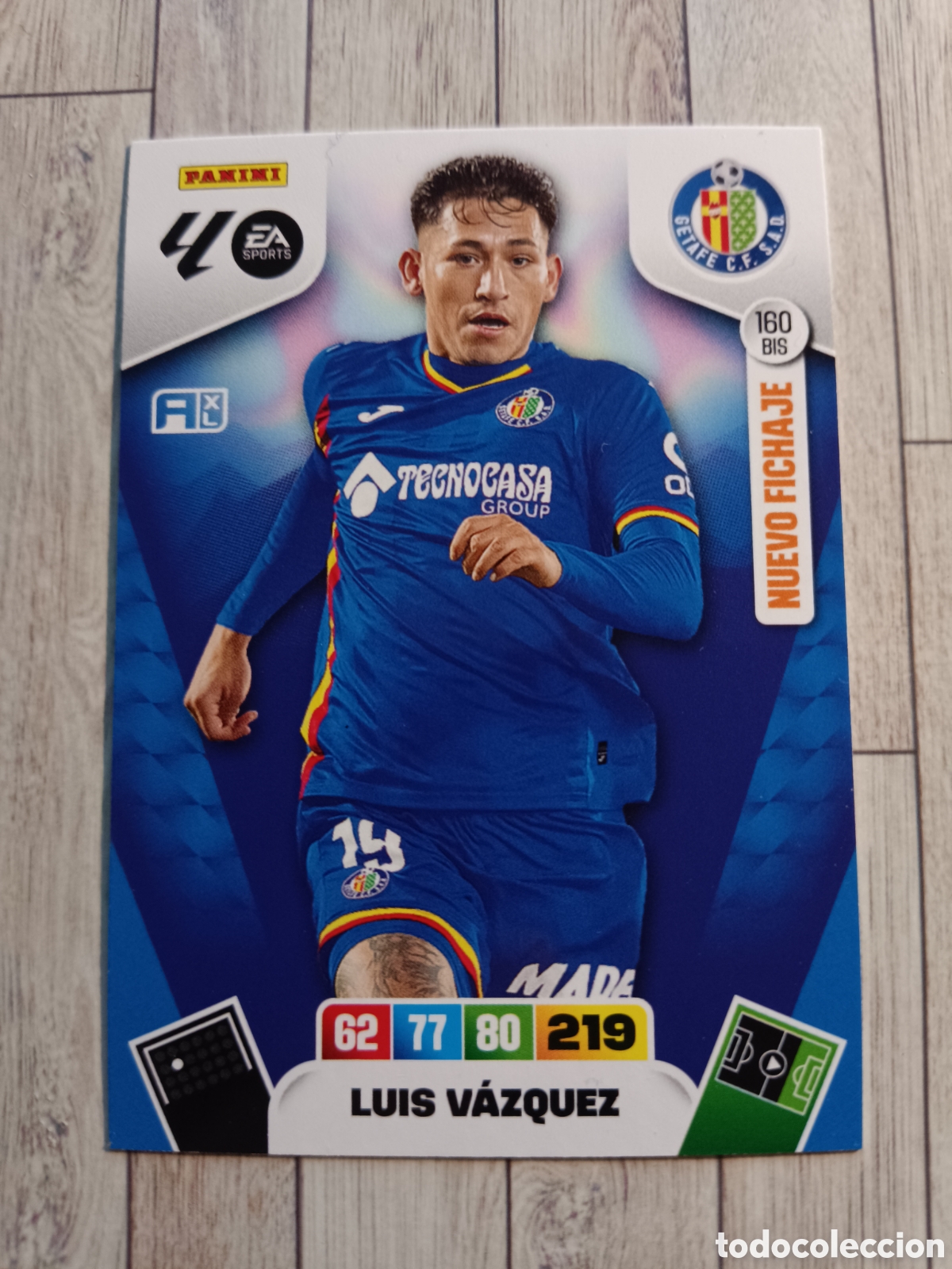 Cromos de F&uacute;tbol: 160 BIS LUIS VAZQUEZ GETAFE NUEVO FICHAJE ADRENALYN XL LIGA 2025 2026 PANINI 25 26