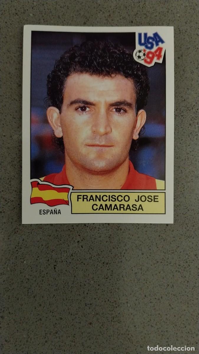 Cromos de F&uacute;tbol: FRANCISCO JOSE CAMARASA 183 ESPA&Ntilde;A TRASERA VERDE MUNDIAL USA 94 1994 SIN PEGAR NUNCA PEGADO