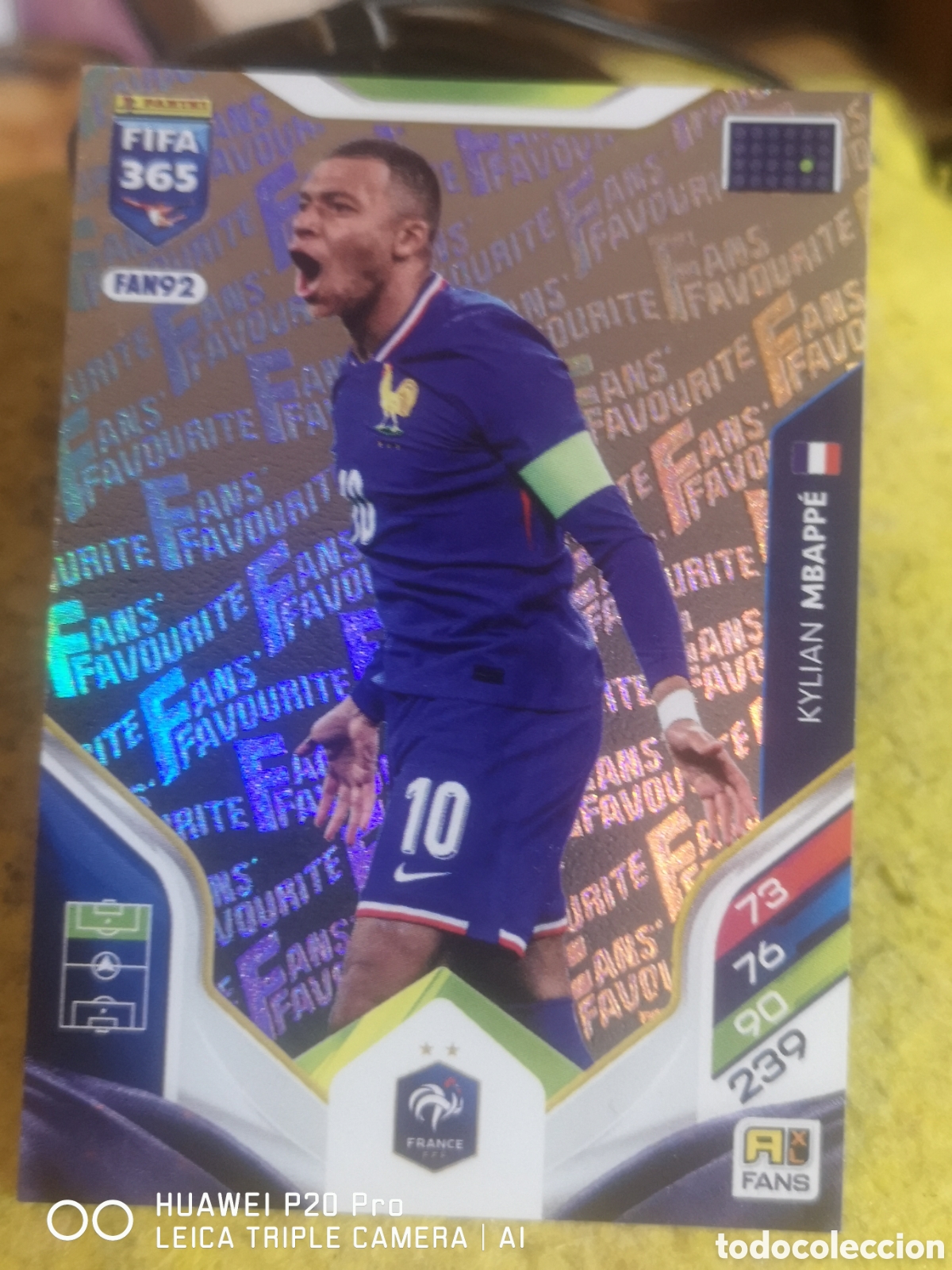 Cromos de F&uacute;tbol: FIFA 365 KYLIAN MBAPPE ADRENALYN 2026 FANS&acute; FAVOURITE FRANCIA - FAN92