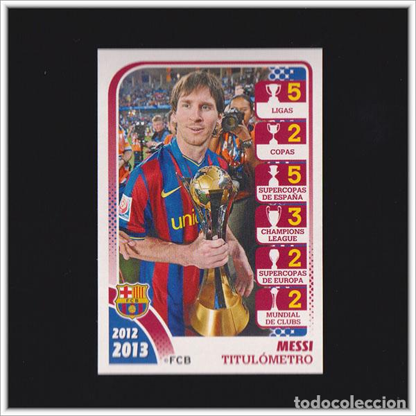 Cromos de F&uacute;tbol: COLECCI&Oacute;N OFICIAL BARCELONA 2012 2013 12 13 PANINI MESSI 174 BAR&Ccedil;A MUNDIAL CLUBES 2009 ALBUM LIGA