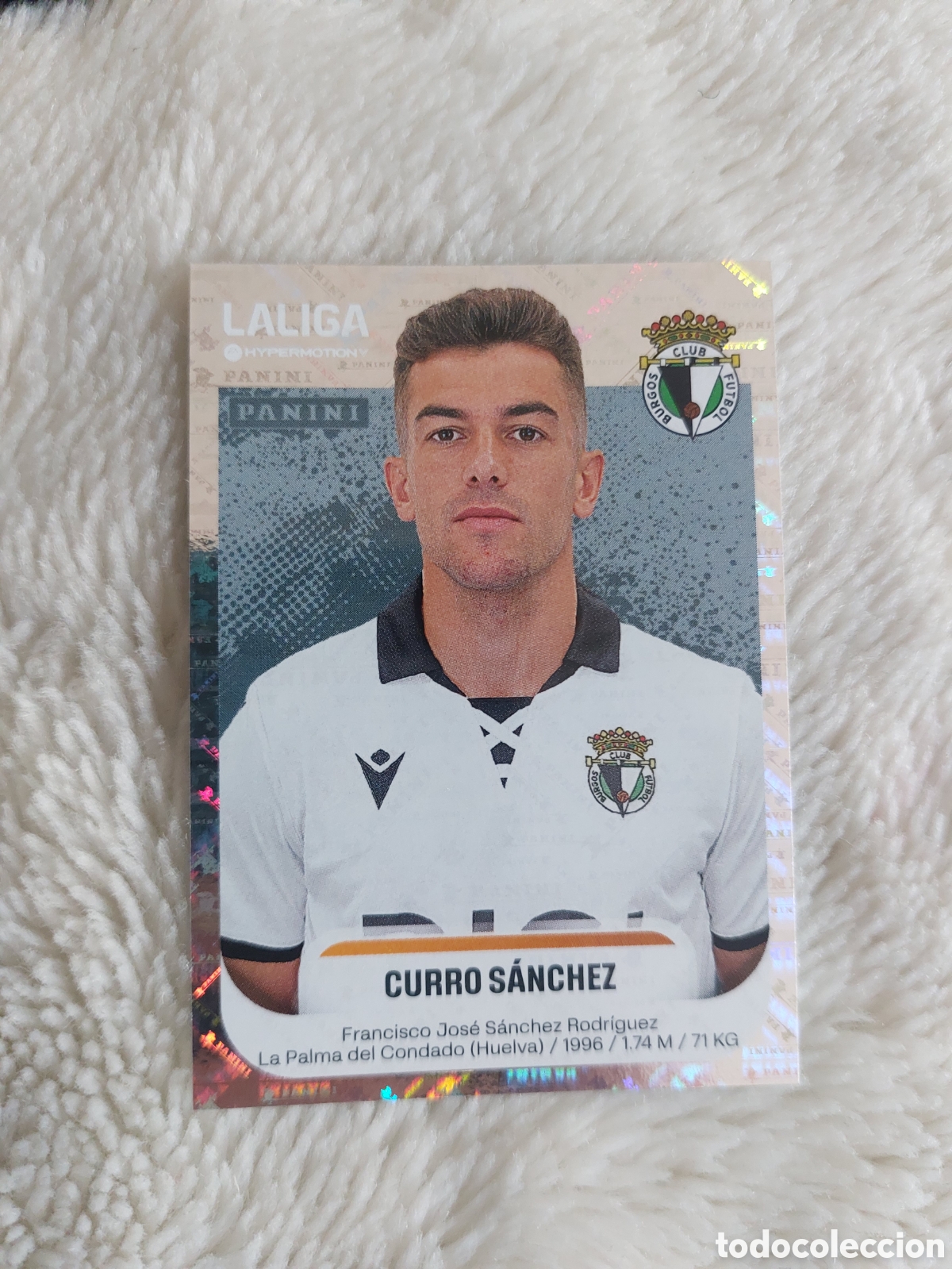 Cromos de F&uacute;tbol: 73 CURRO SANCHEZ BURGOS PANINI LIGA HYPERMOTION 25 26 2025 2026