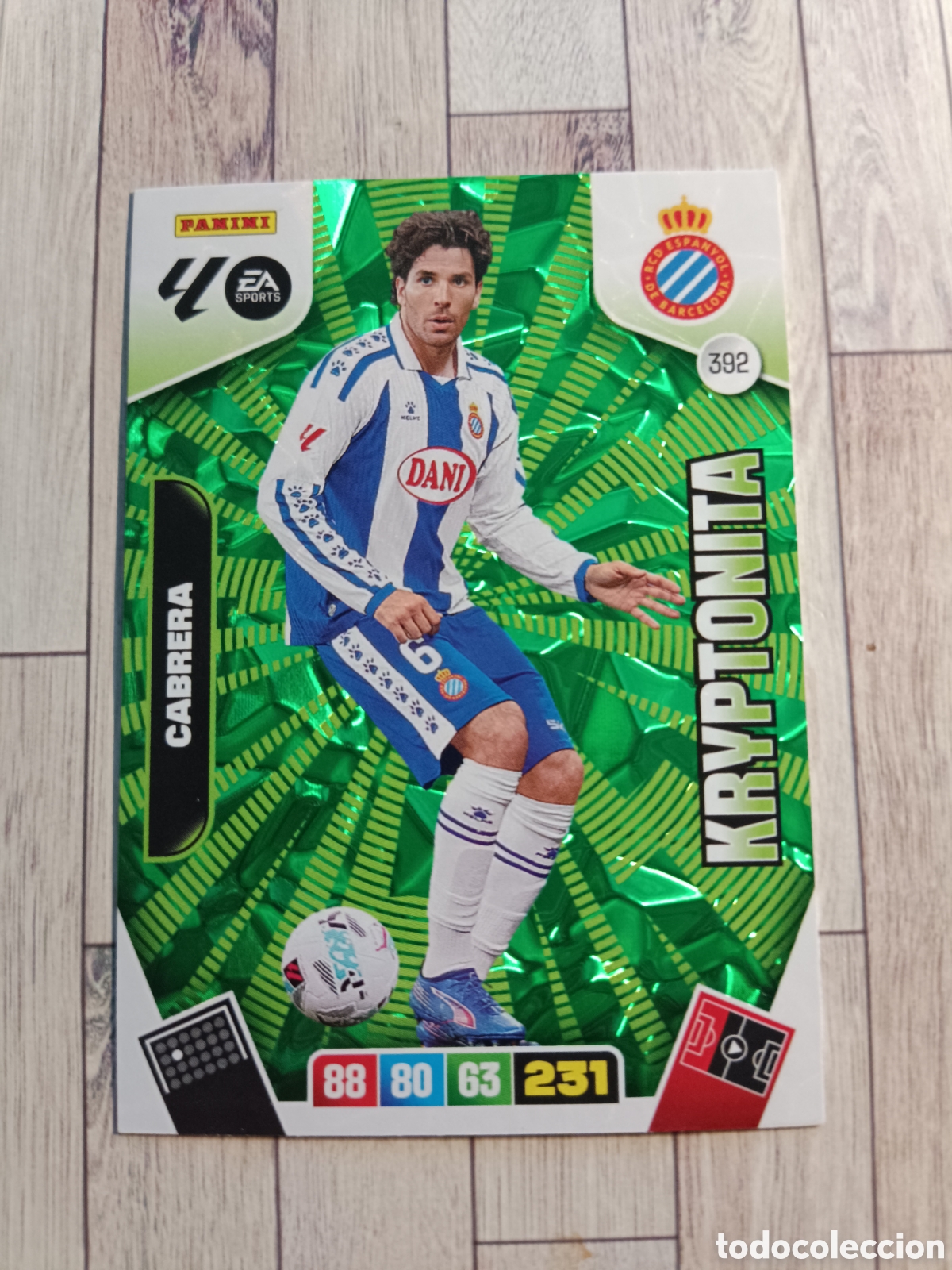 Cromos de F&uacute;tbol: 392 CABRERA KRYPTONITA ESPA&Ntilde;OL ESPANYOL ADRENALYN XL LIGA 2025 2026 PANINI 25 26
