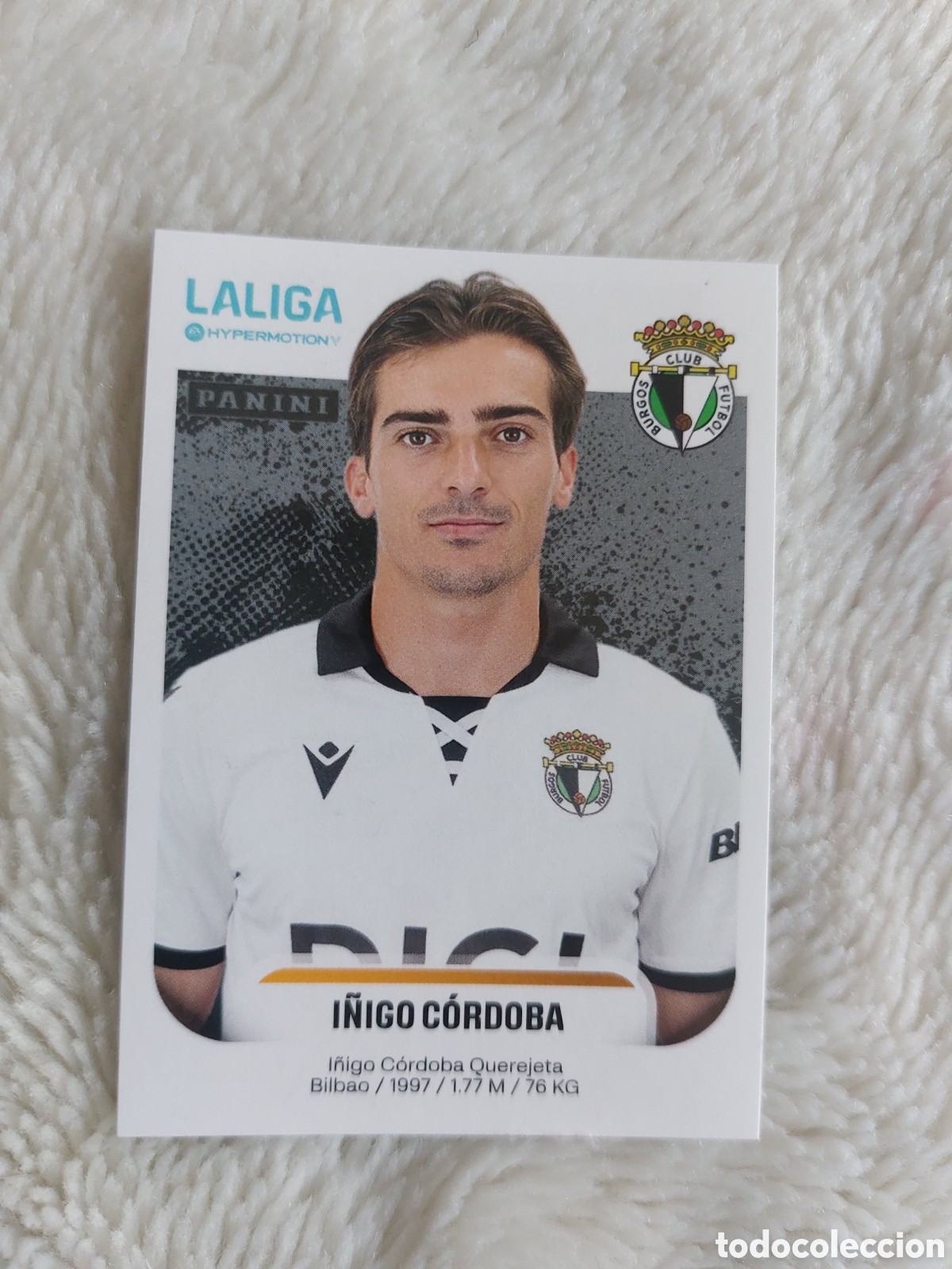 Cromos de F&uacute;tbol: 72 I&Ntilde;IGO CORDOBA BURGOS PANINI LIGA HYPERMOTION 25 26 2025 2026