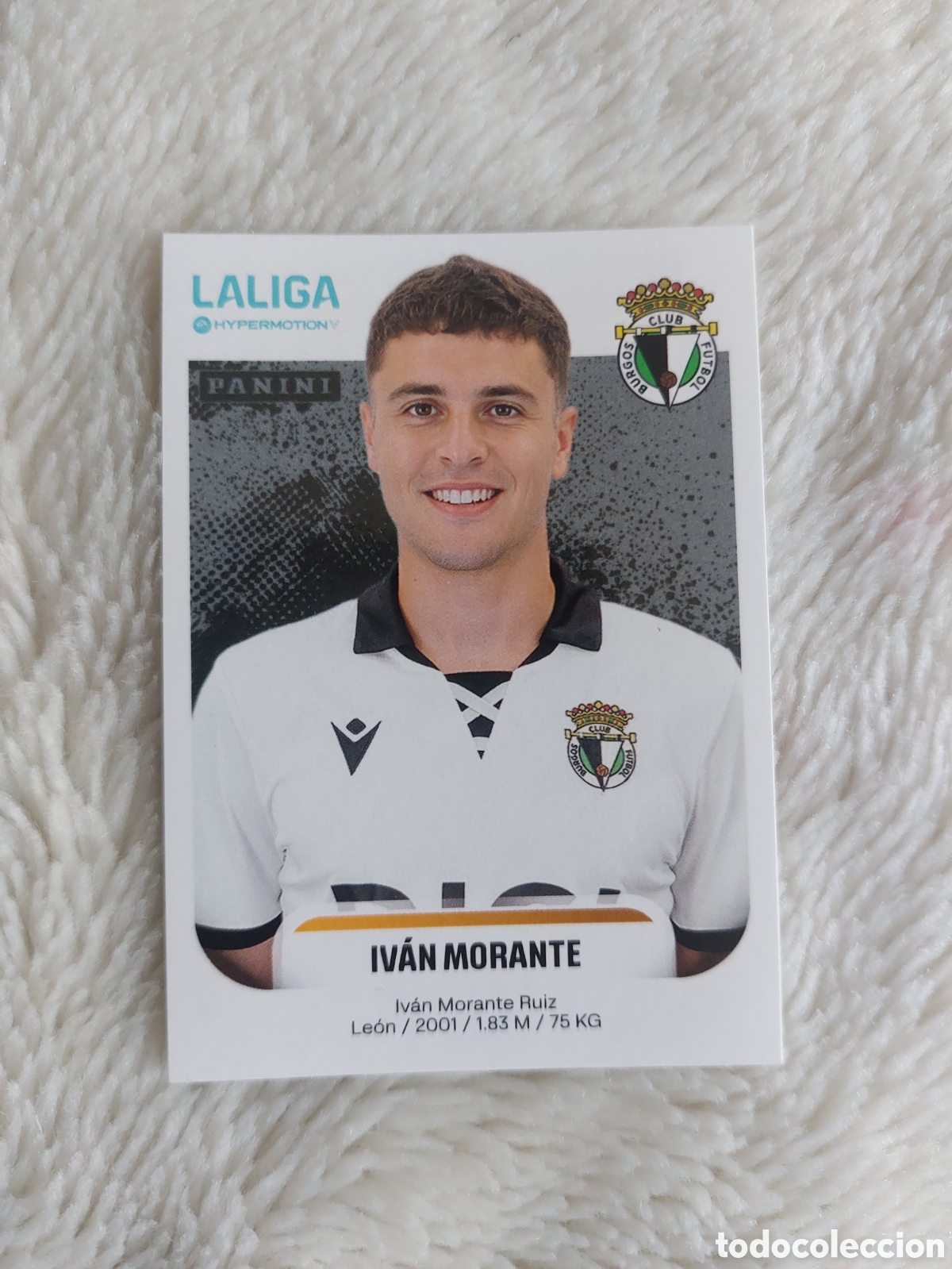 Cromos de F&uacute;tbol: 71 IVAN MORANTE BURGOS LIGA HYPERMOTION ESTE 25 26 2025 2026 SIN PEGAR NUNCA PEGADO