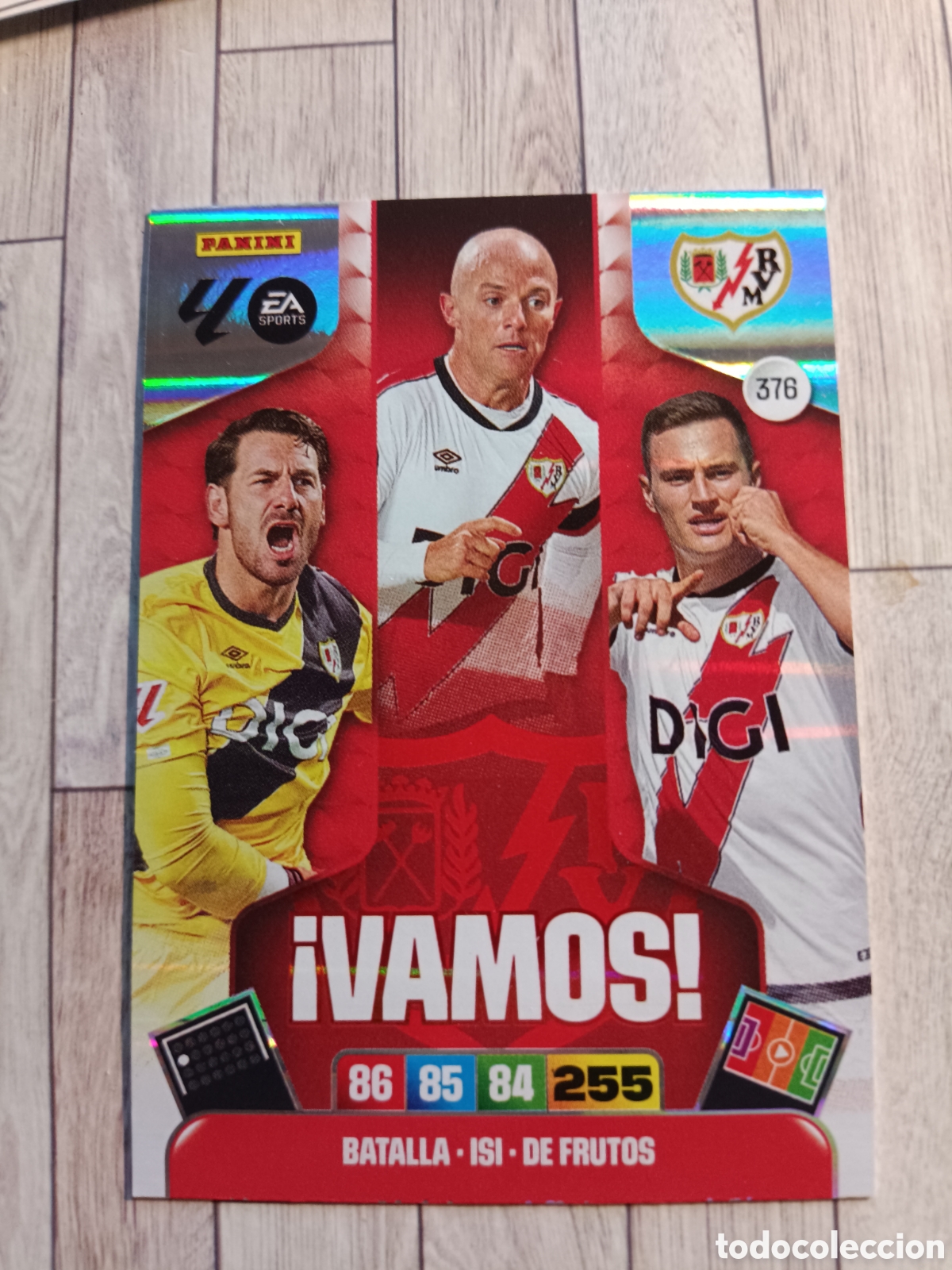 Cromos de F&uacute;tbol: 378 VAMOS RAYO VALLECANO ADRENALYN XL LIGA 2025 2026 PANINI 25 26