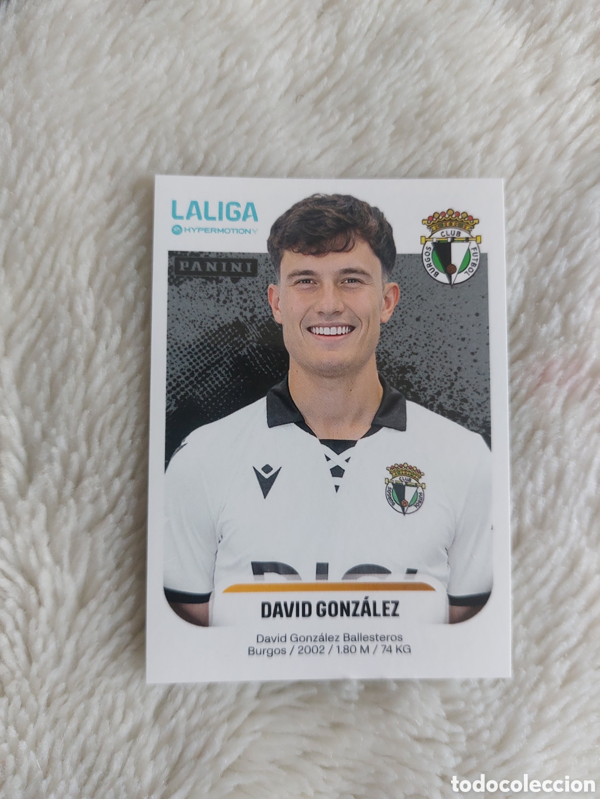 Cromos de F&uacute;tbol: 70 DAVID GONZALEZ BURGOS PANINI LIGA HYPERMOTION 25 26 2025 2026