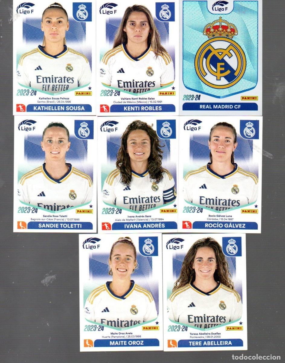 Cartes &agrave; collectionner de Football: 14 CROMO LIGA FEMENINA DEL A&Ntilde;O 2024 REAL MADRID PANINI N&ordm; 202 207A 208 209 210 212 214 215 219 220