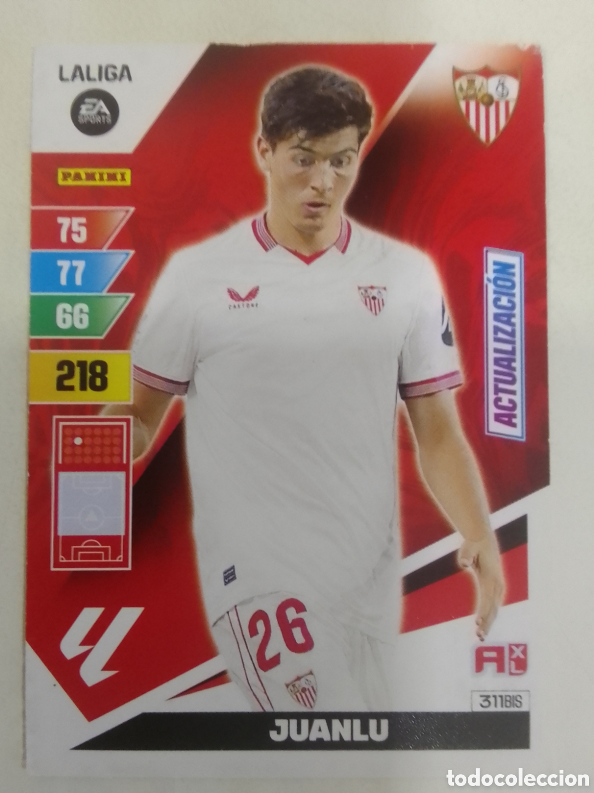 Cromos de F&uacute;tbol: Adrenalyn XL 2023-24 n&deg; 311 BIS Juanlu &bull; Sevilla. ACTUALIZACI&Oacute;N.