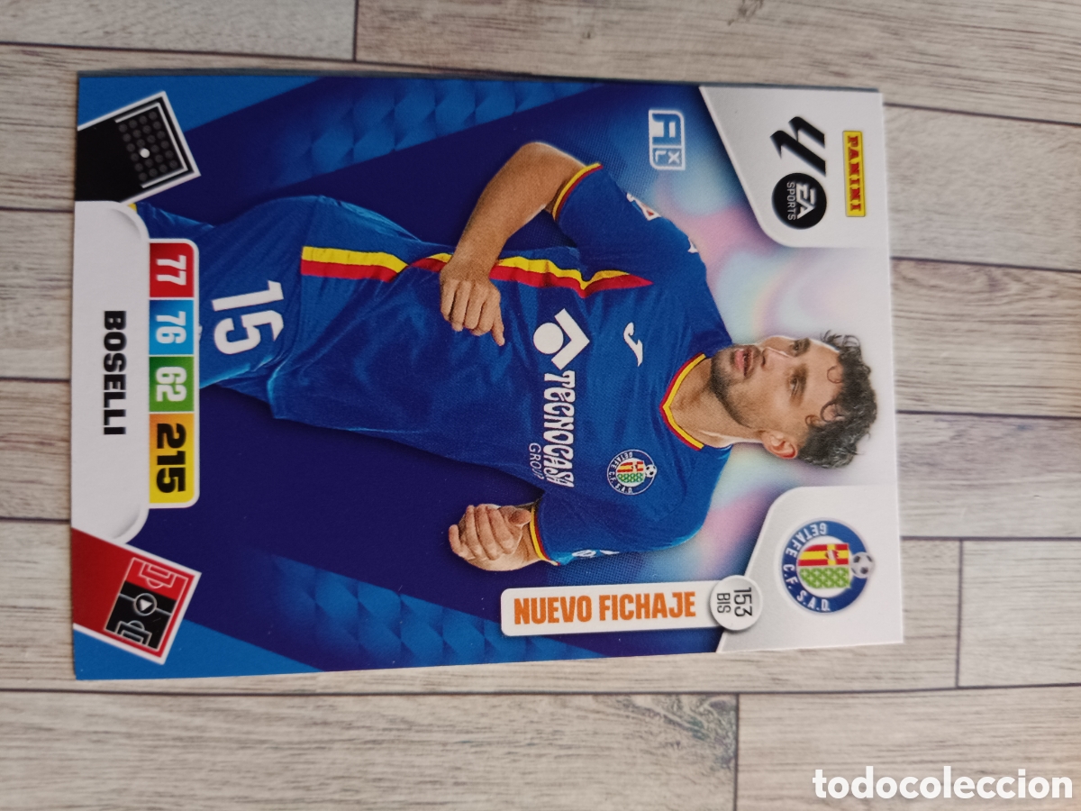 Cromos de F&uacute;tbol: 153 BIS BOSELLI GETAFE NUEVO FICHAJE ADRENALYN XL LIGA 2025 2026 PANINI 25 26