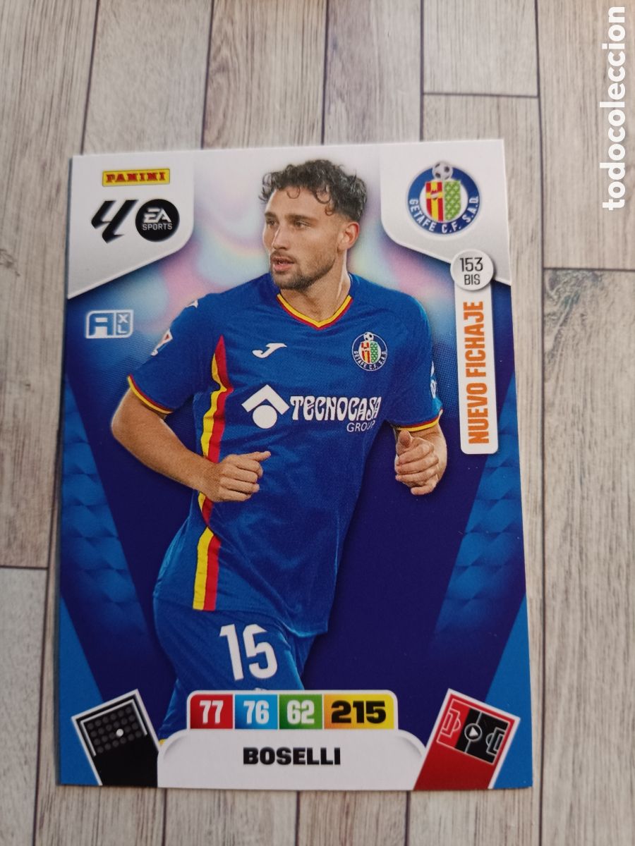 Cromos de F&uacute;tbol: 153 BIS BOSELLI GETAFE NUEVO FICHAJE ADRENALYN XL LIGA 2025 2026 PANINI 25 26