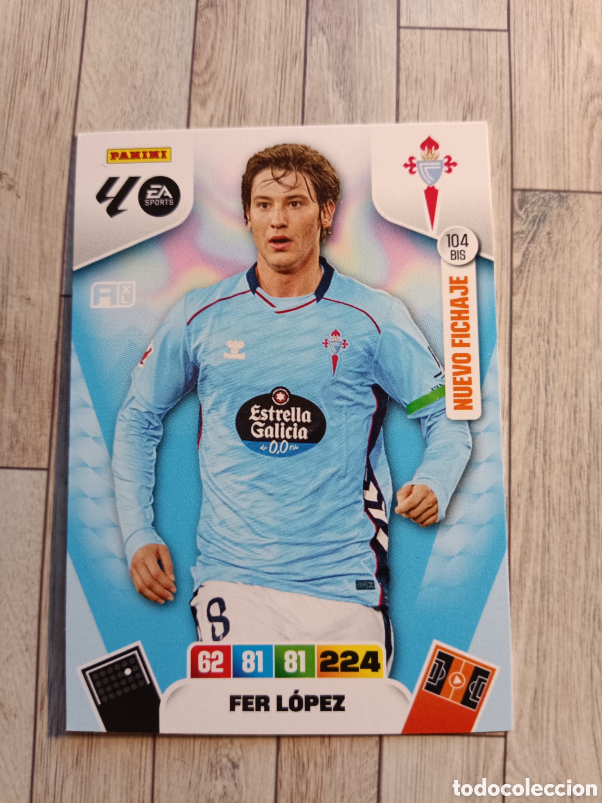 Cromos de F&uacute;tbol: 104 BIS FER LOPEZ REAL CLUB CELTA NUEVO FICHAJE ADRENALYN XL LIGA 2025 2026 PANINI 25 26