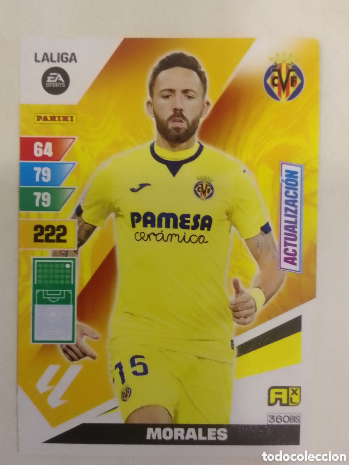 Cromos de F&uacute;tbol: Adrenalyn XL 2023-24 n&deg; 360 BIS Morales &bull; Villarreal. ACTUALIZACI&Oacute;N.