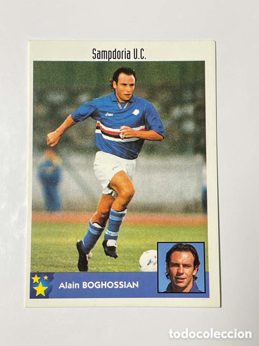 Cromos de F&uacute;tbol: Alain Boghossian Sampdoria Panini Los mejores equipos de Europa 1997/98 #235