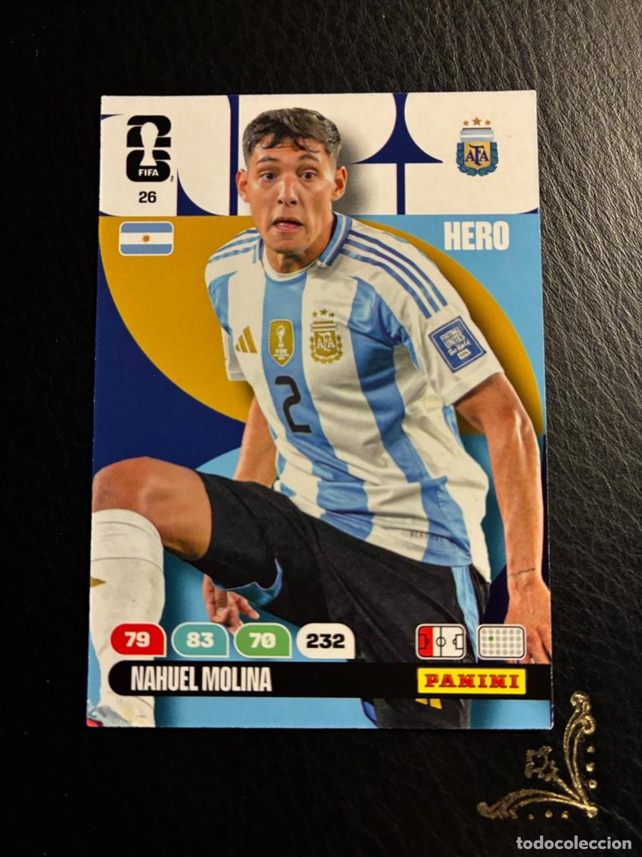 Cromos de F&uacute;tbol: 26 NAHUEL MOLINA ARGENTINA FIFA WORLD CUP ADRENALYN MUNDIAL 2026 26 PANINI