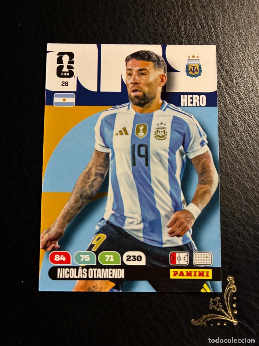 Cromos de F&uacute;tbol: 28 NICOLAS OTAMENDI ARGENTINA FIFA WORLD CUP ADRENALYN MUNDIAL 2026 26 PANINI