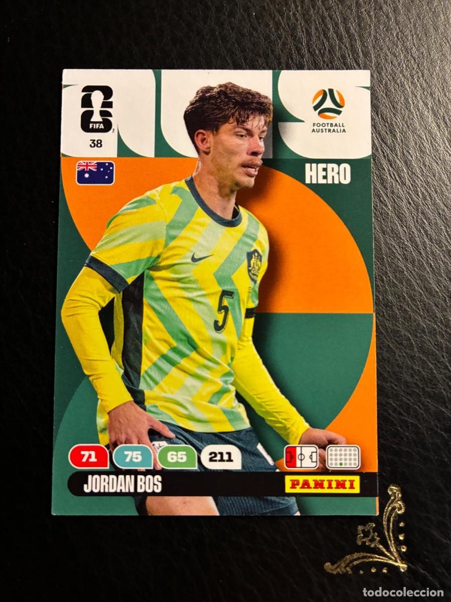 Cromos de F&uacute;tbol: 38 JORDAN BOS AUSTRALIA FIFA WORLD CUP ADRENALYN MUNDIAL 2026 26 PANINI
