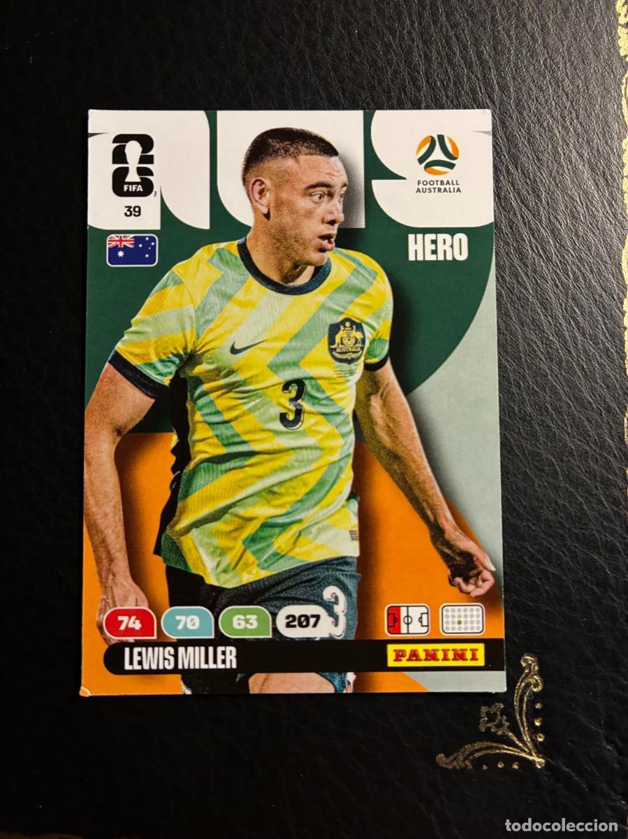 Cromos de F&uacute;tbol: 39 LEWIS MILLER AUSTRALIA FIFA WORLD CUP ADRENALYN MUNDIAL 2026 26 PANINI
