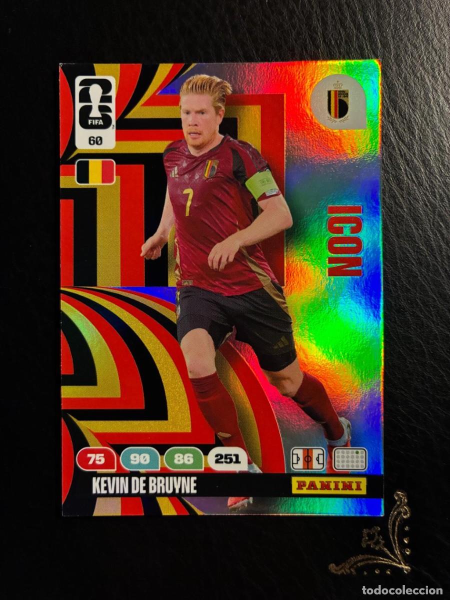 Cromos de F&uacute;tbol: 50 KEVIN DE BRUYNE BELGICA ICON FIFA WORLD CUP ADRENALYN MUNDIAL 2026 26 PANINI