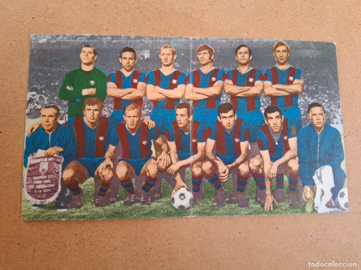 Cromos de F&uacute;tbol: 75 A&Ntilde;OS DEL FC BARCELONA - EXCELSIOR - 79 CAMPE&Oacute;N COPA EL GENERAL&Iacute;SIMO 1971 ( NUNCA PEGADO )