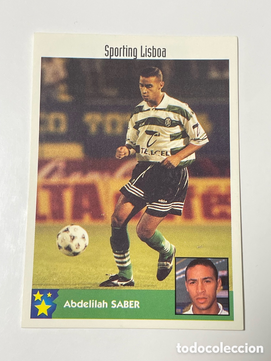 Cromos de F&uacute;tbol: Abdelilah Saber Sporting de Lisboa Panini Los mejores equipos de Europa 1997/98 #242