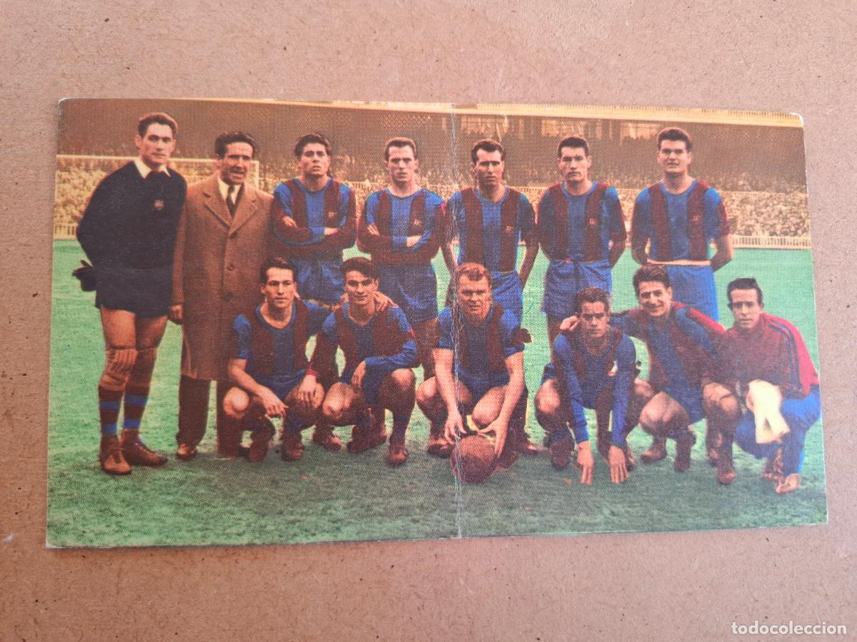 Cromos de F&uacute;tbol: 75 A&Ntilde;OS DEL FC BARCELONA - EXCELSIOR - 92 CAMPE&Oacute;N DE LIGA 1959/60 KUBALA SU&Aacute;REZ ( NUNCA PEGADO )