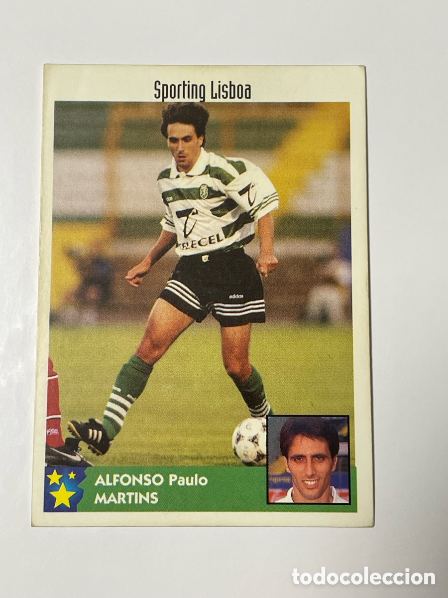 Cromos de F&uacute;tbol: Alfonso Martins Sporting de Lisboa Panini Los mejores equipos de Europa 1997/98 #248
