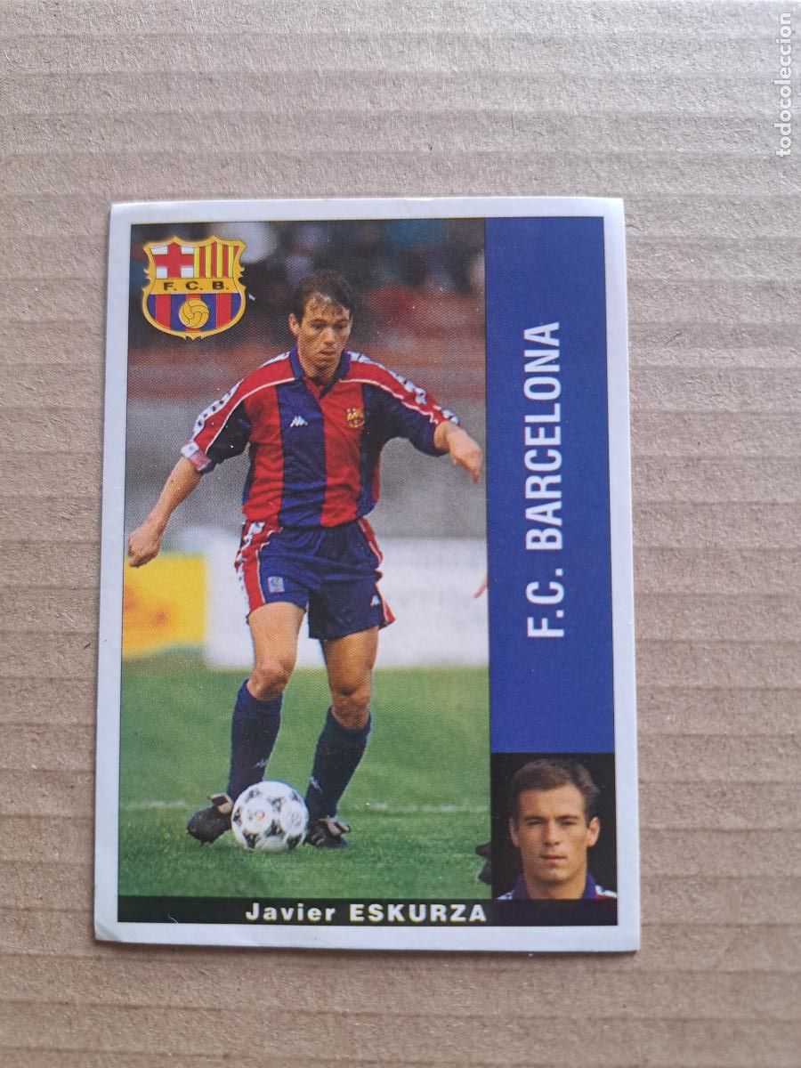 Cromos de F&uacute;tbol: PANINI 1995 1996 95 96 ESKURZA F C BARCELONA NUNCA PEGADO
