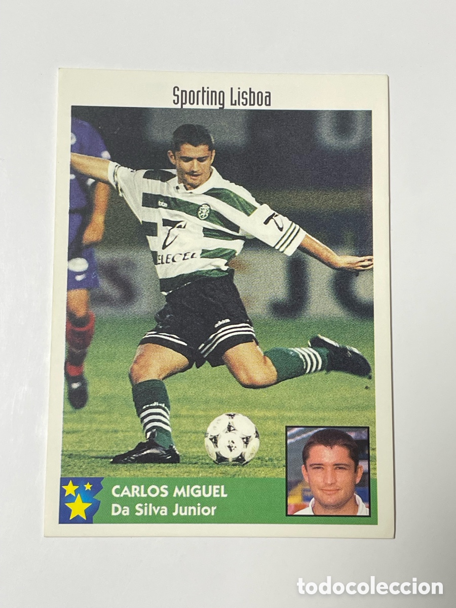 Cromos de F&uacute;tbol: Carlos Miguel Sporting de Lisboa Panini Los mejores equipos de Europa 1997/98 #249