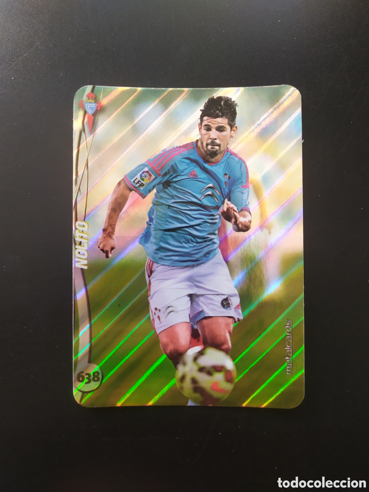 Cromos de F&uacute;tbol: Mundicromo fichas Liga 2014 2015 14 15 Nolito top brillo rayas n&deg; 638 Celta Vigo