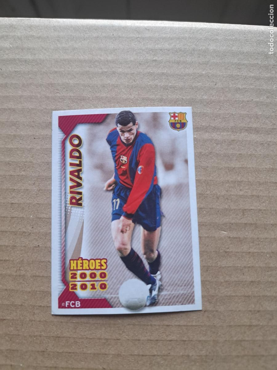Cartes &agrave; collectionner de Football: COLECCI&Oacute;N OFICIAL BARCELONA 2010 2011 PANINI HEROES 2000 2010 RIVALDO F C BARCELONA NUNCA PEGADO