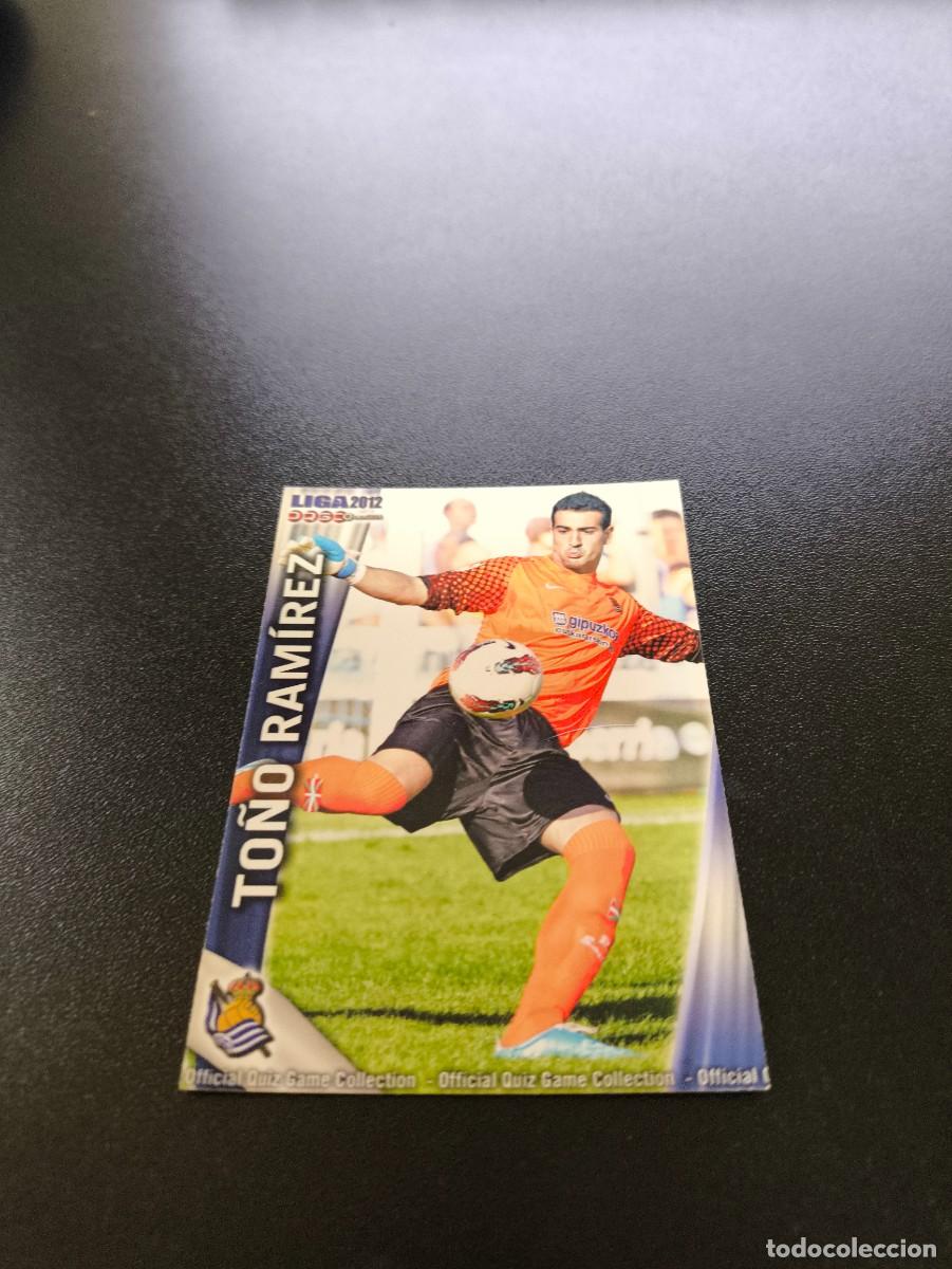 Cromos de F&uacute;tbol: 707 TO&Ntilde;O RAMIREZ REAL SOCIEDAD ULTIMA HORA MUNDICROMO LIGA 2011 2012 11 12 PLATINUM NO PANINI ESTE