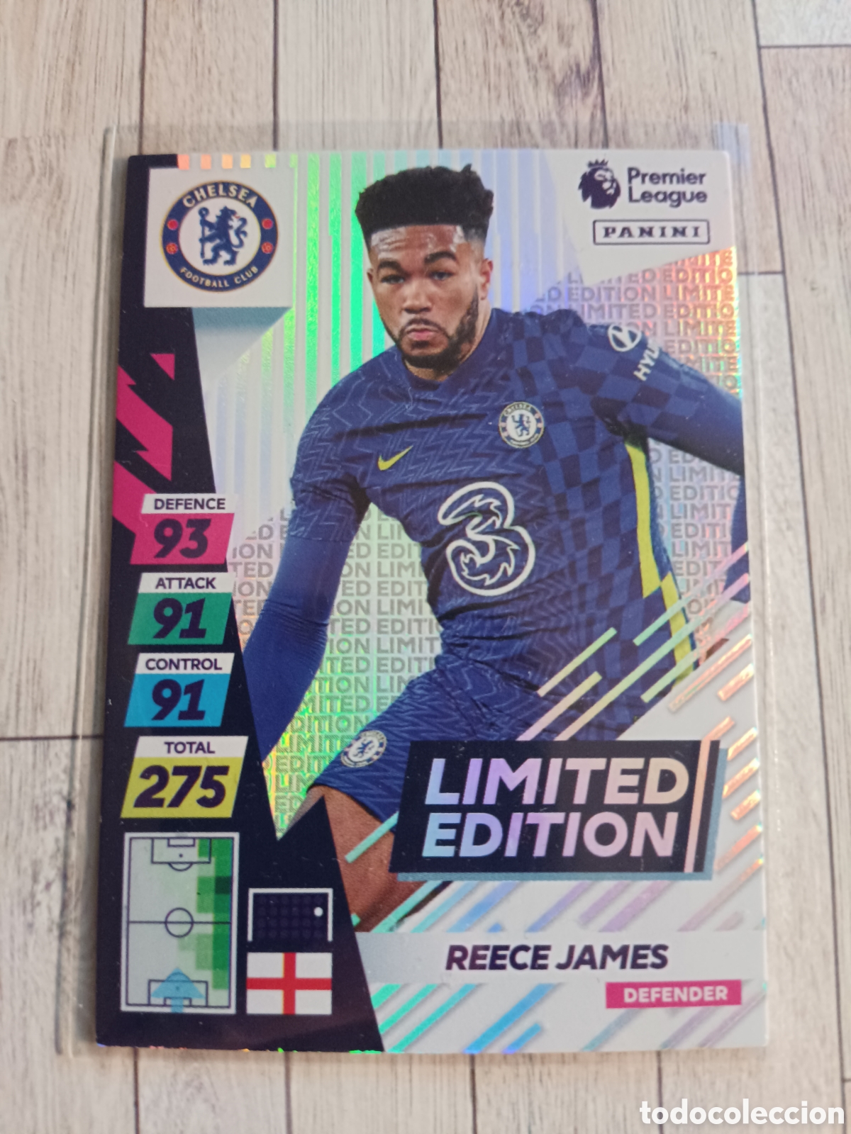 Cromos de F&uacute;tbol: REECE JAMES CHELSEA LIMITED EDITION PLUS ADRENALYN XL PREMIER LEAGUE 2021 2022 PANINI 21 22
