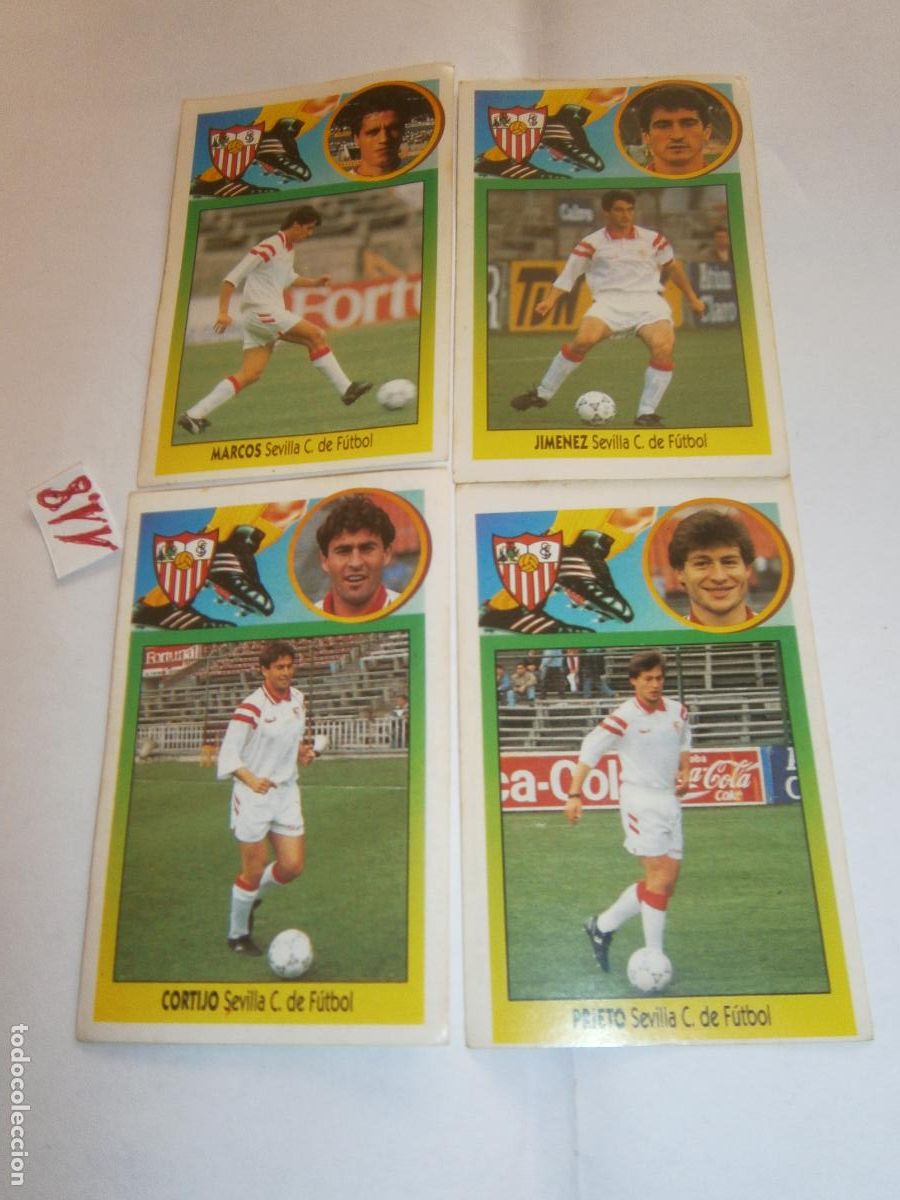 Cromos de F&uacute;tbol: ANTIGUOS CROMOS DE FUTBOL EDICIONES ESTE 93-94 - SEVILLA CLUB DE FUTBOL