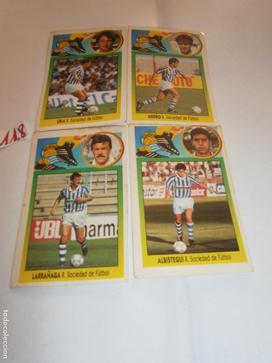 Cromos de F&uacute;tbol: ANTIGUOS CROMOS DE FUTBOL EDICIONES ESTE 93-94 - REAL SOCIEDAD DE FUTBOL