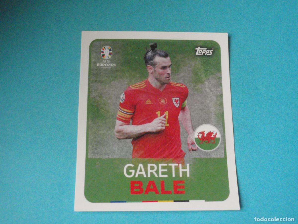 Cromos de F&uacute;tbol: LEG 2 GARETH BALE Gales LEGEND. UEFA EURO 2024 TOPPS. Sticker NUNCA PEGADO. Eurocopa 24