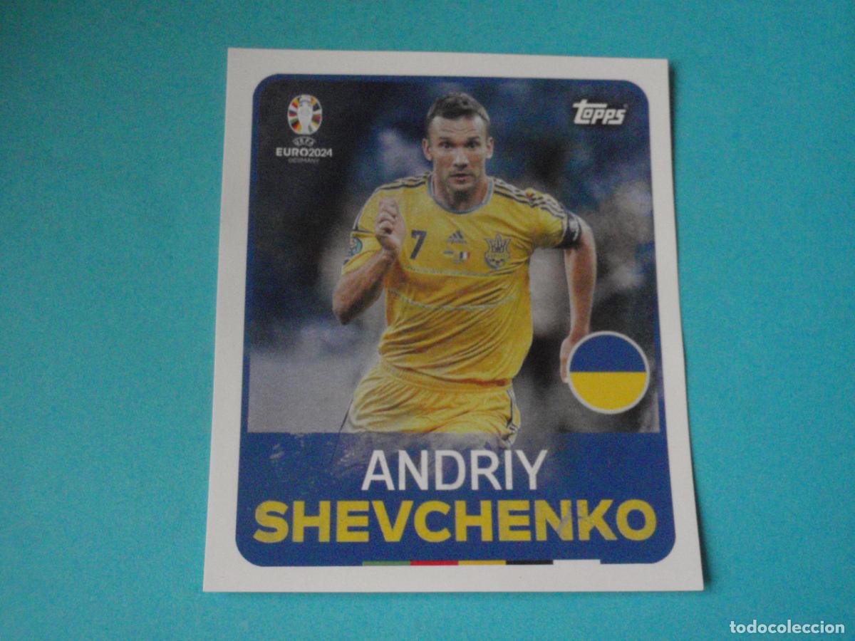 Cromos de F&uacute;tbol: LEG 5 ANDRIY SHEVCHENKO Ucrania LEGEND. UEFA EURO 2024 TOPPS. Sticker NUNCA PEGADO. Eurocopa 24